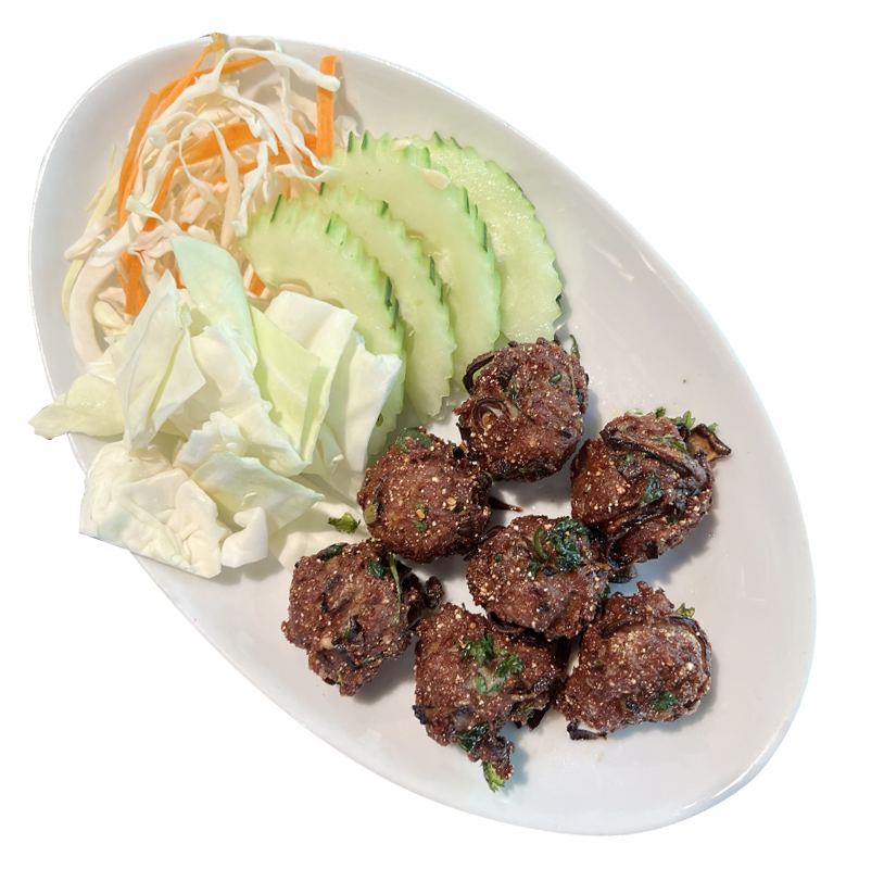The Baht Restaurant Gatlinburg Lab E-Sarn Tod-Spicy Pork Balls